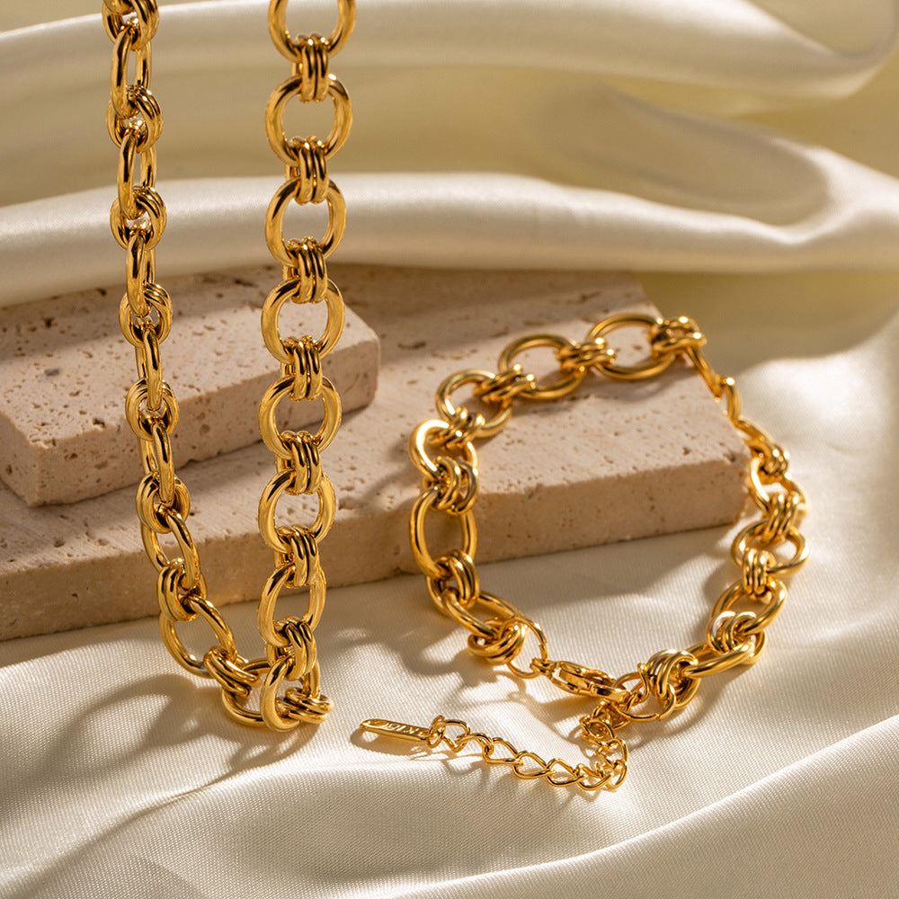 18K Gold Plated Chain Bracelet
