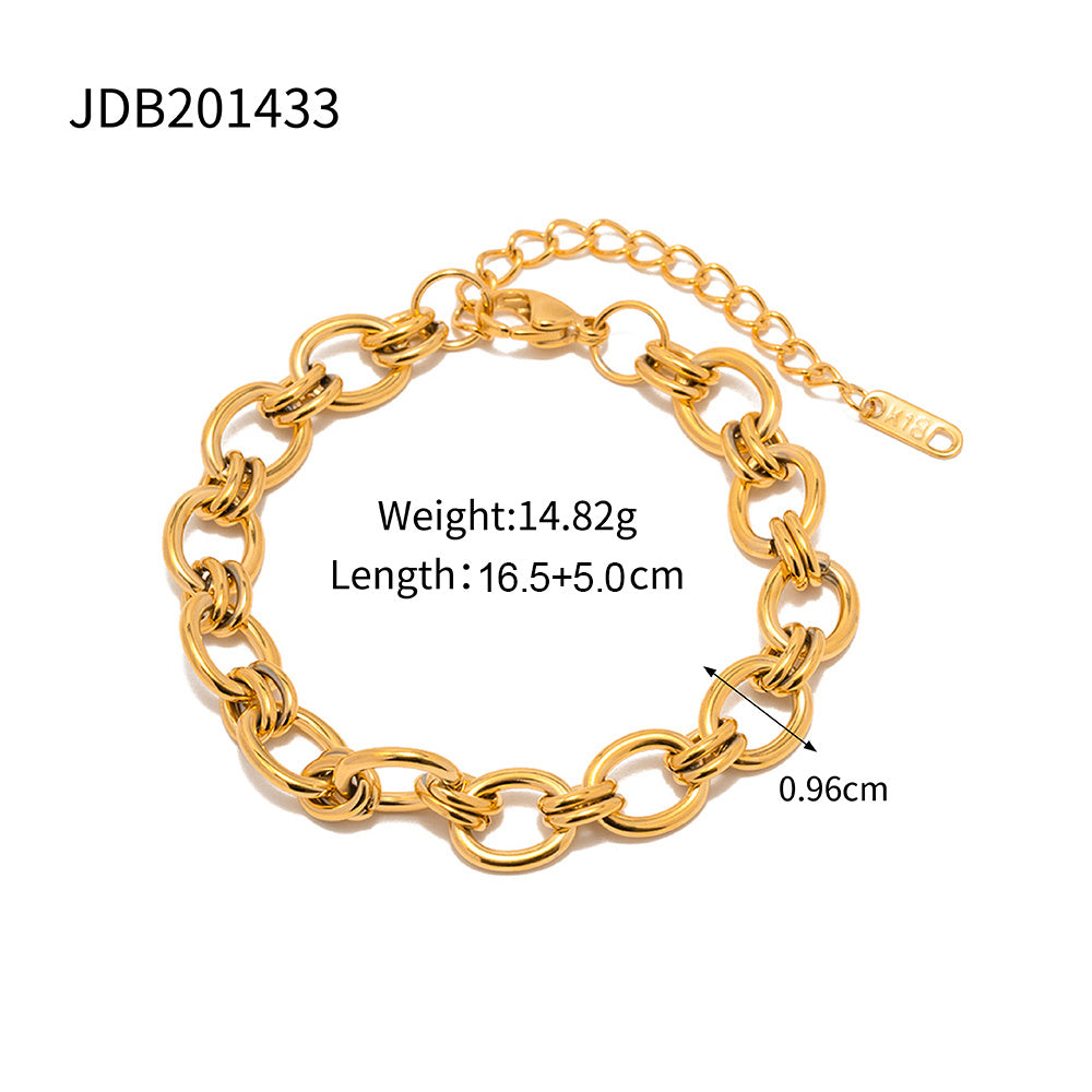 18K Gold Plated Chain Bracelet