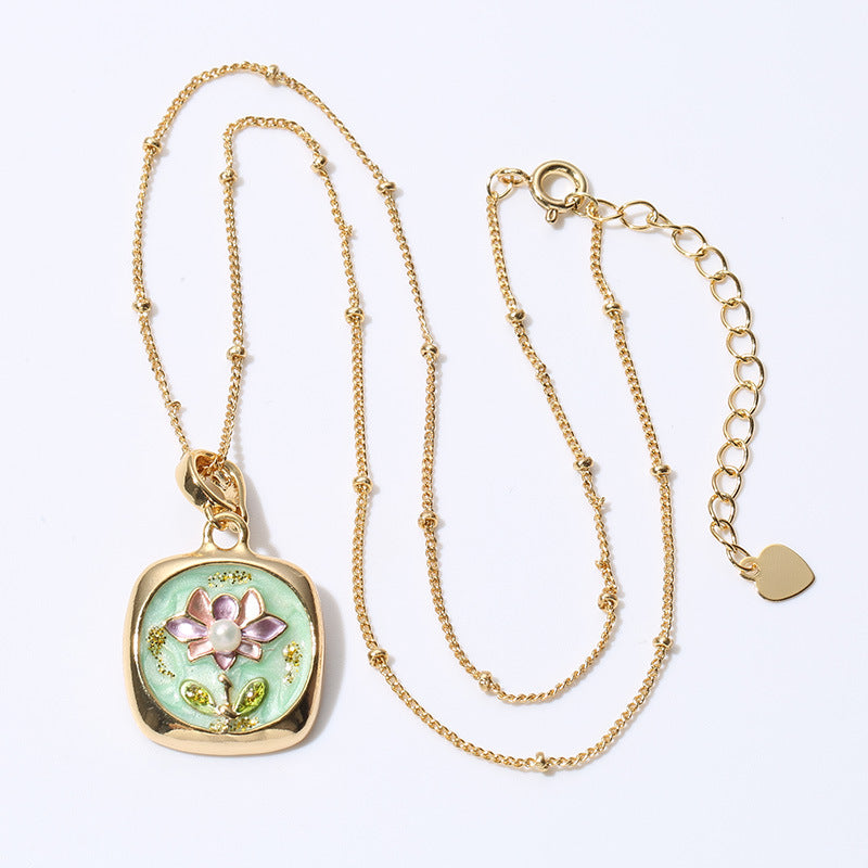 Jardin Monet Pearl Necklace Pendant