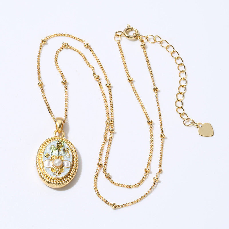 Jardin Monet Pearl Necklace Pendant