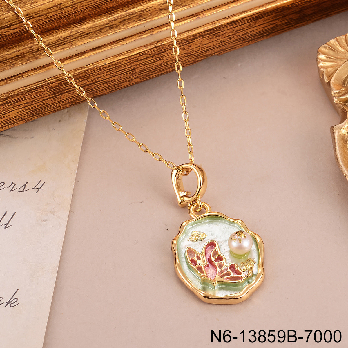 Jardin Monet Pearl Necklace Pendant