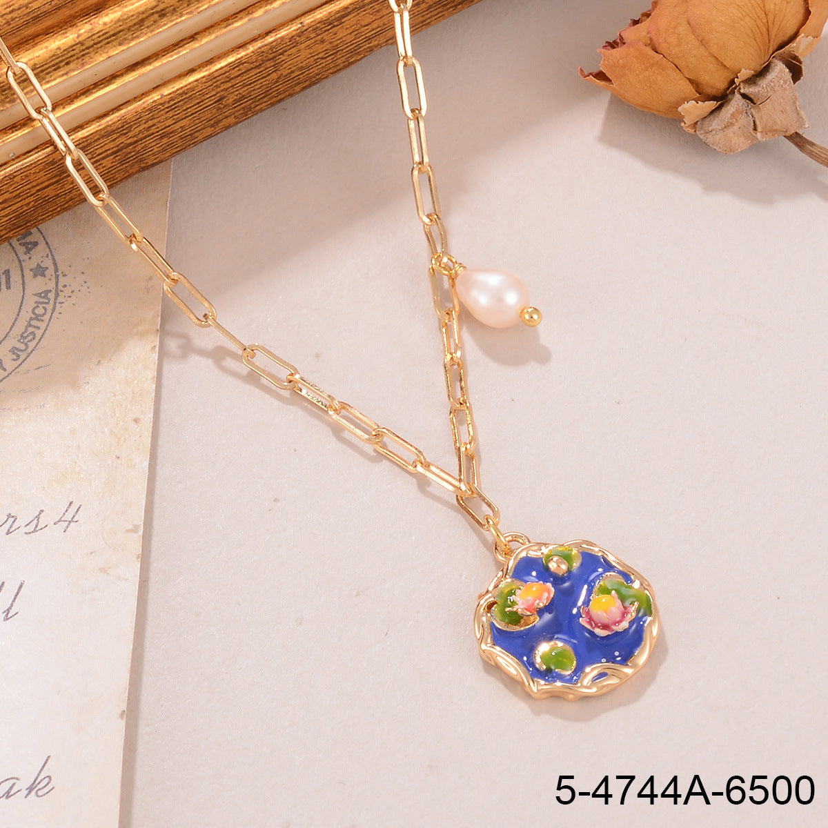 Jardin Monet Pearl Necklace Pendant