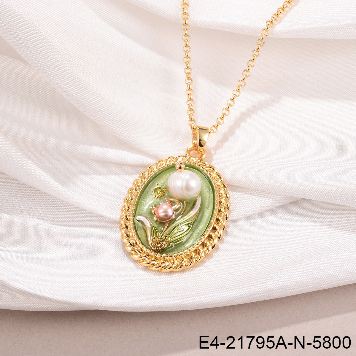 Jardin Monet Pearl Necklace Pendant