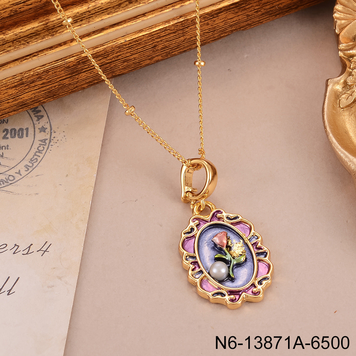 Jardin Monet Pearl Necklace Pendant