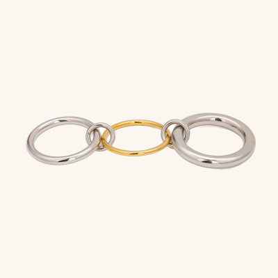 Stacked Freshwater Pearl Ring for Effortless Elegance - Vizimy