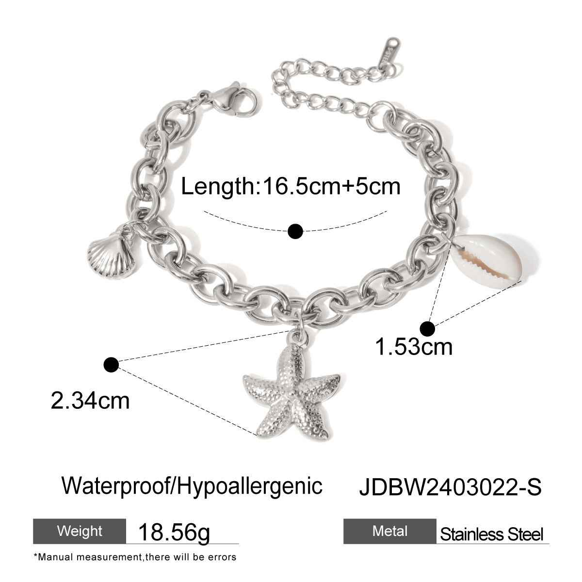 Starfish Shell Conch Bracelet - Beach-Inspired Jewelry for Ocean Lovers - Vizimy