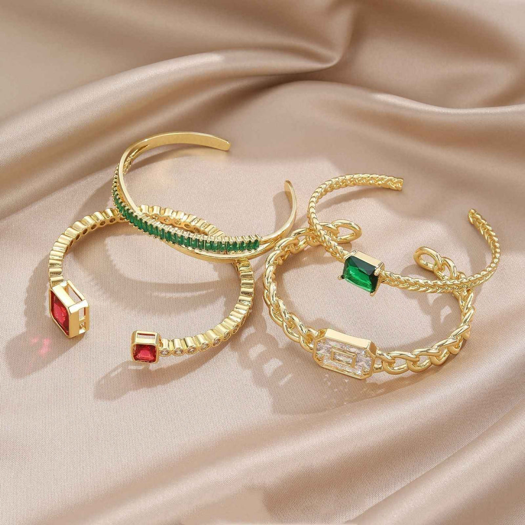 Micro-Inlaid Emerald Bracelet for Elegant Style and Luxury - Vizimy