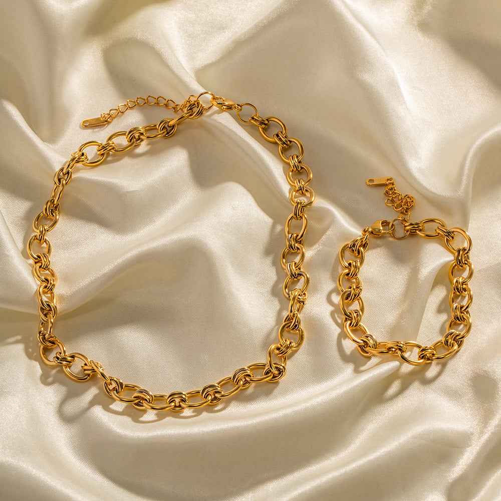 18K Gold Plated Bracelet - Elegant Chain Design for Every Occasion - Vizimy