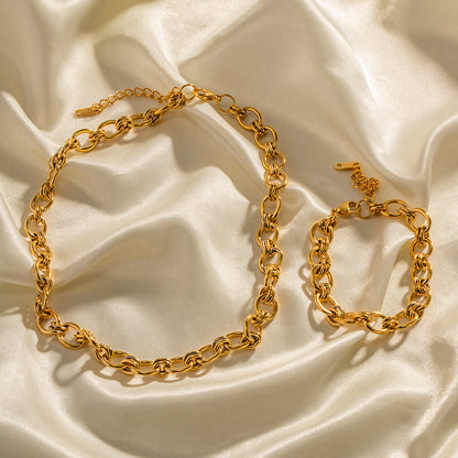 18K Gold Plated Chain  Bracelet