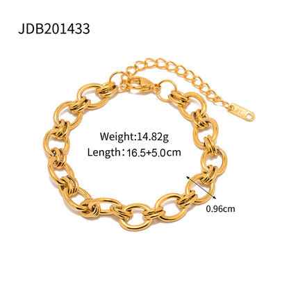 18K Gold Plated Chain  Bracelet