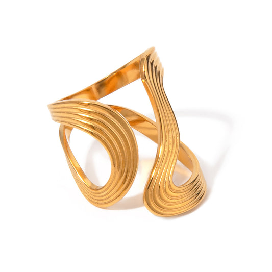 Thread Shaped Adjustable Ring