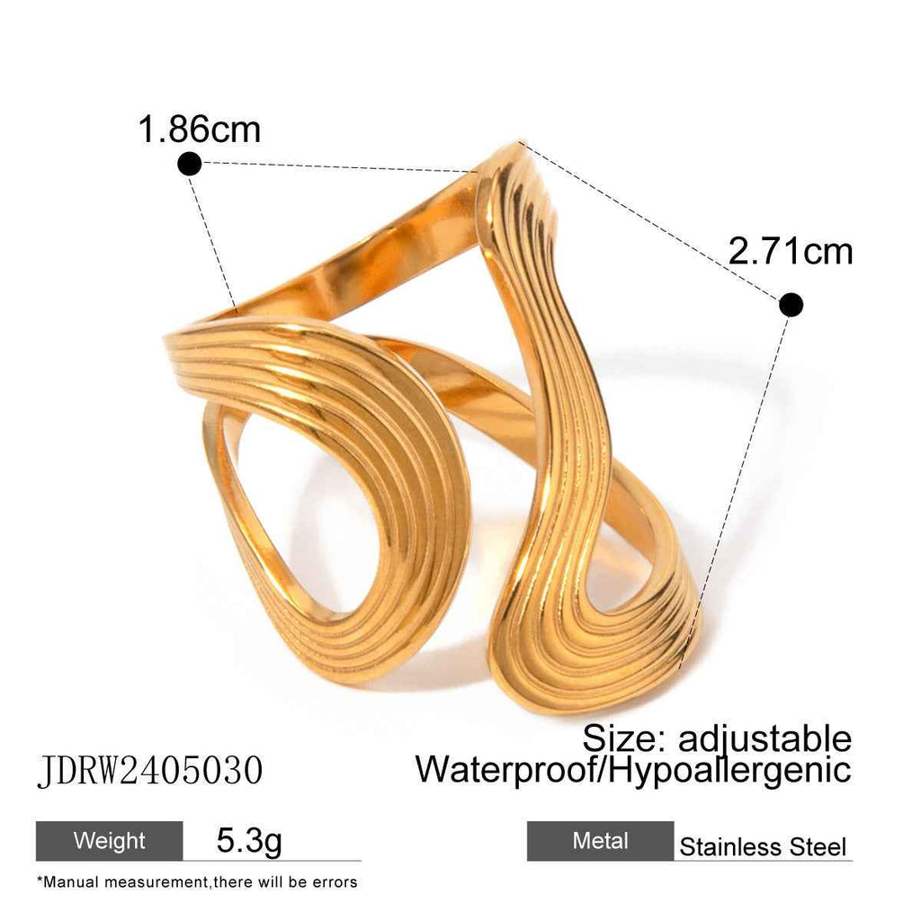 Adjustable Thread Shaped Ring for Stylish Comfort - Vizimy