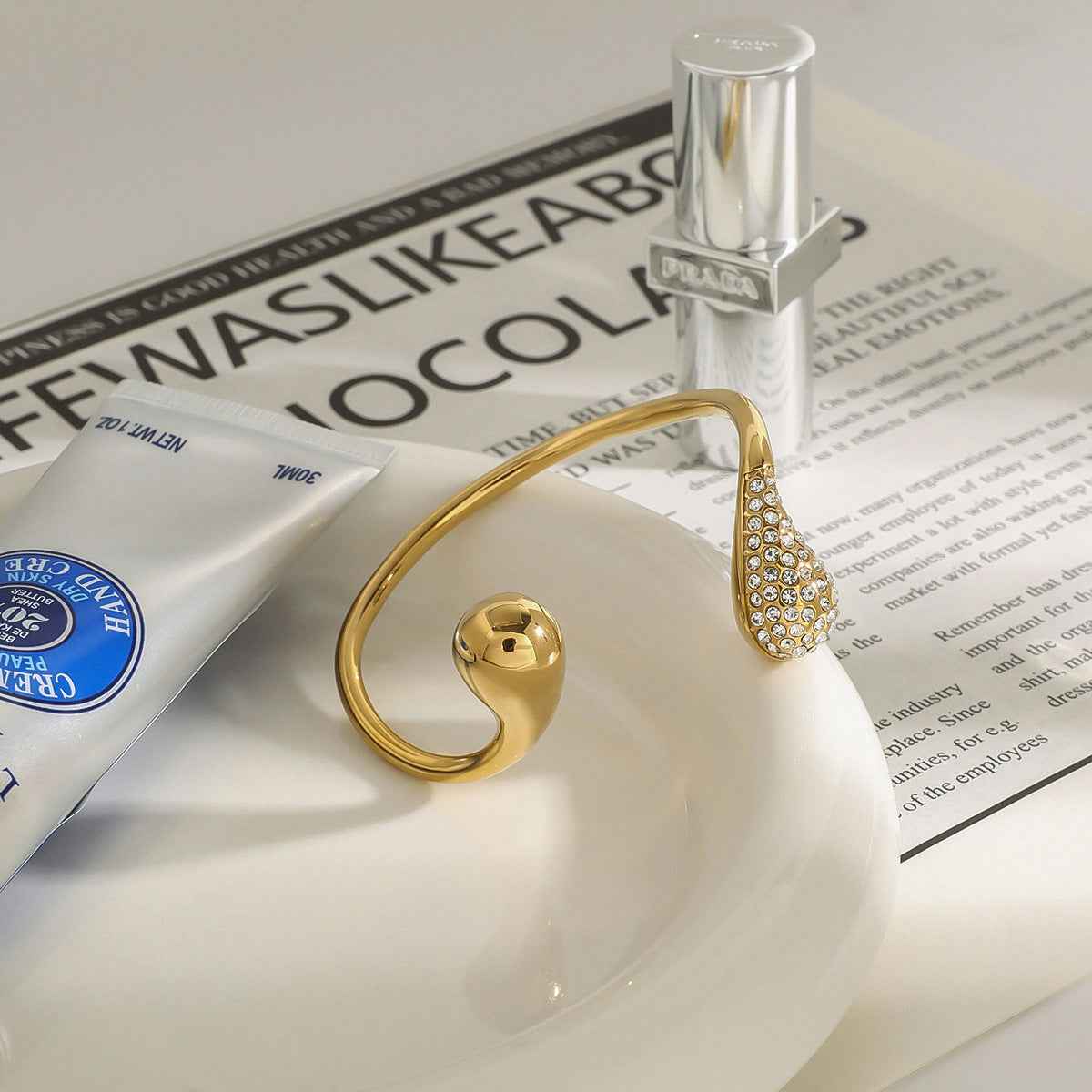 Bracelet with Diamond Water Drop for Elegant Style - Vizimy