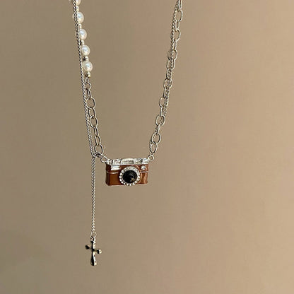 Fashion Retro Camera Necklace