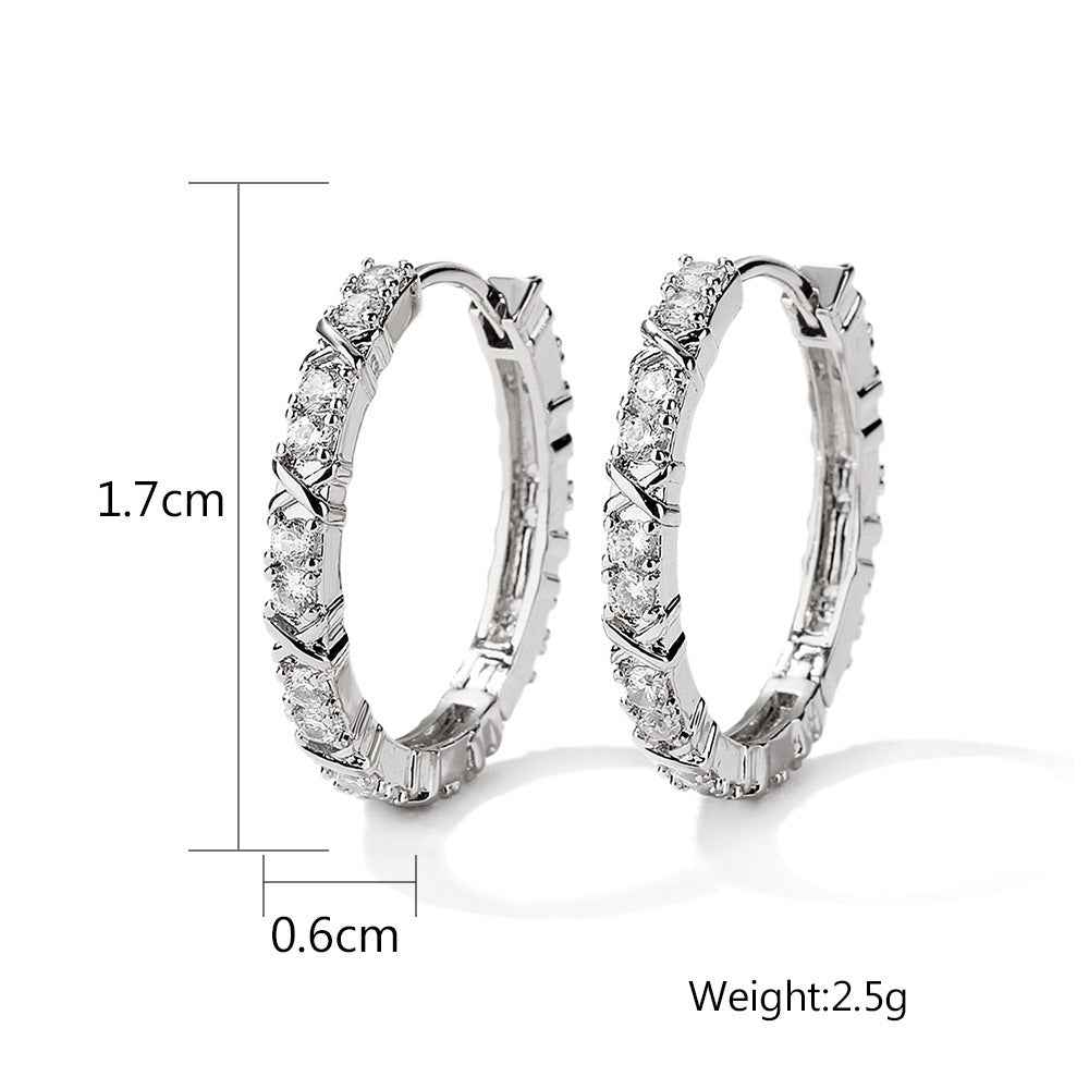 Cold Geometric Round Earrings - Modern Elegance for Every Occasion - Vizimy