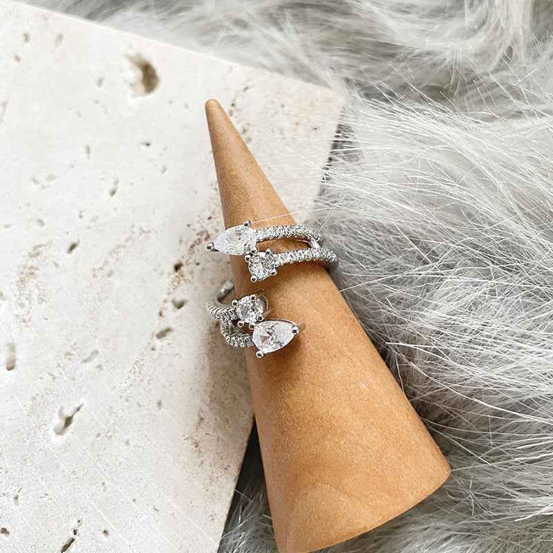 Cold Wind Water Drops Ring - Elegant and Unique Jewelry Piece - Vizimy