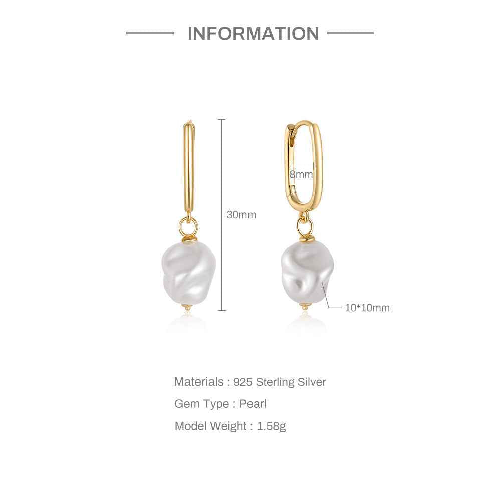 Denise Freshwater Pearl Earrings for Elegant Style and Timeless Beauty - Vizimy