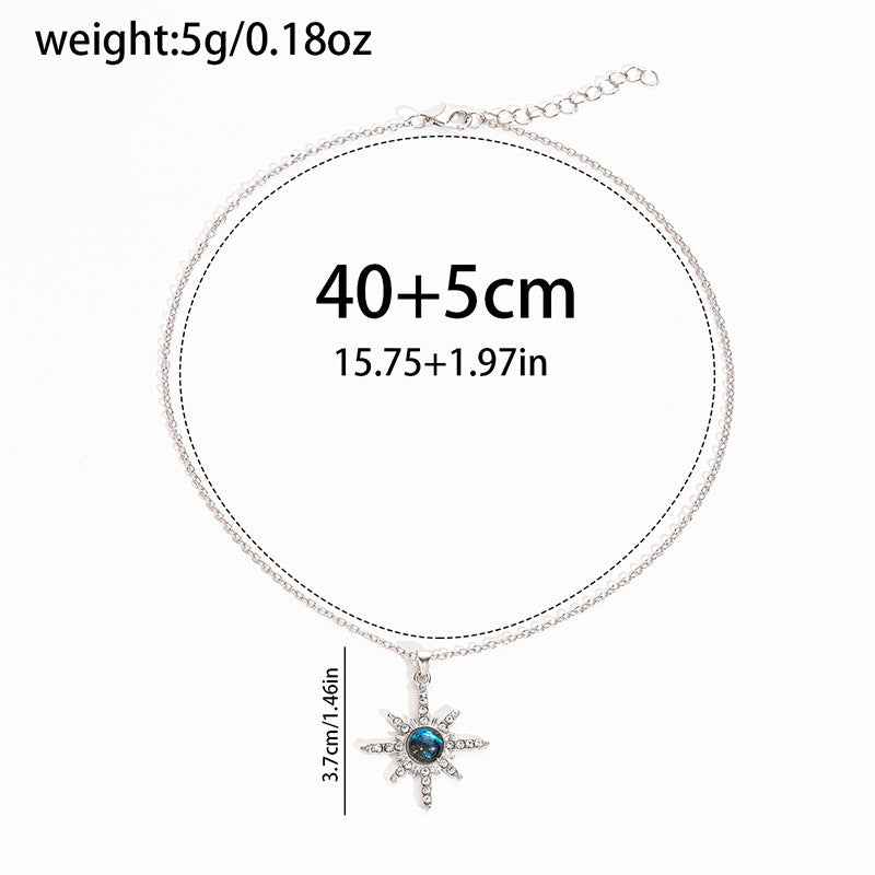 Fashion Star Pendant Necklace with Six-pointed Star Design for Trendy Style - Vizimy