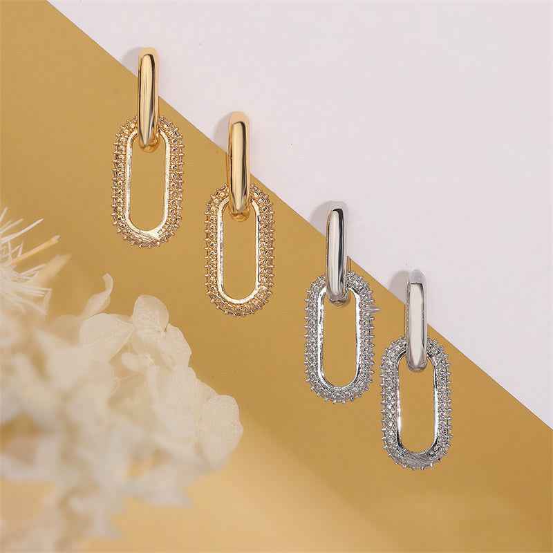 Denise Freshwater Pearl Diamond Oval Earrings for Timeless Elegance and Style - Vizimy