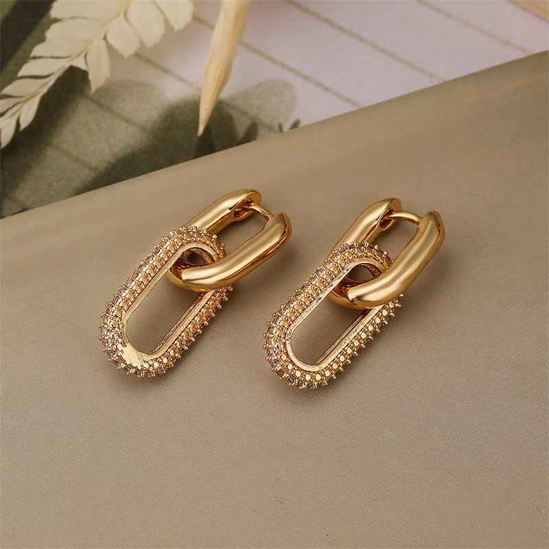 Denise Freshwater Pearl Diamond Oval Earrings for Timeless Elegance and Style - Vizimy