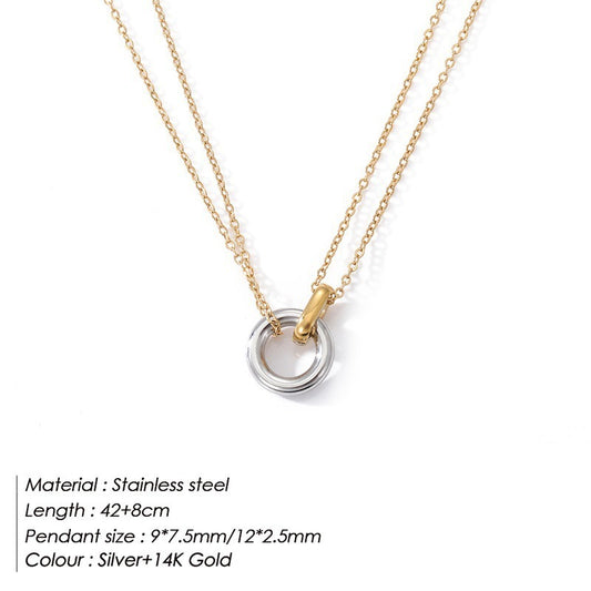 Geometric Round Pendant