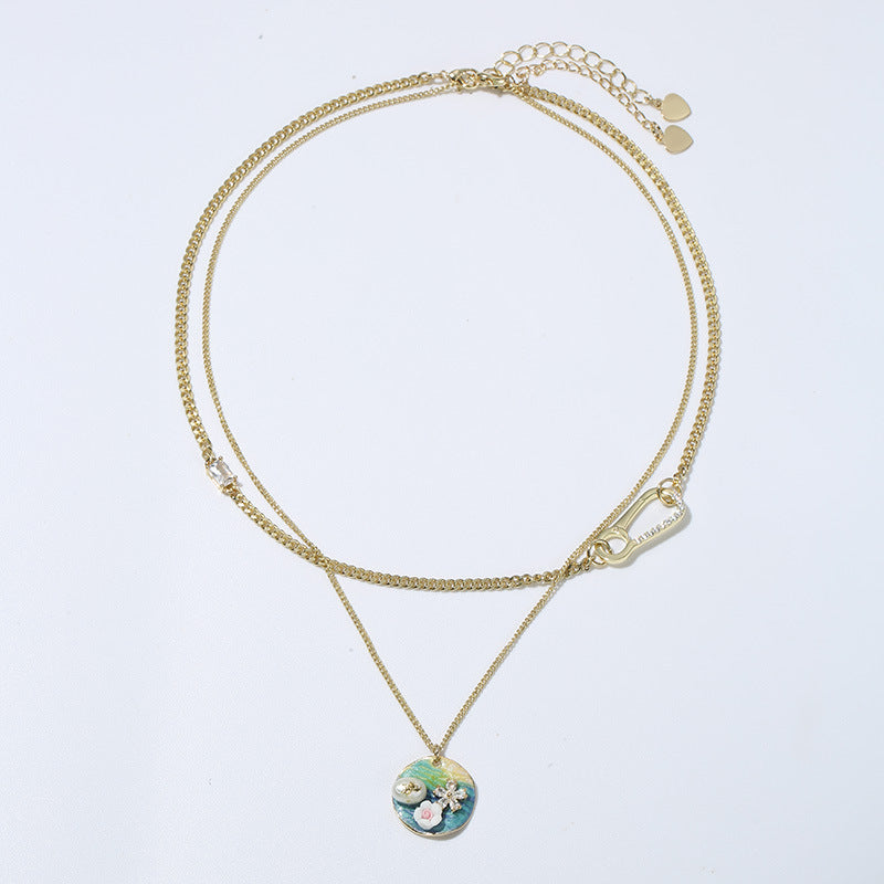 Jardin Monet Pearl Necklace Pendant