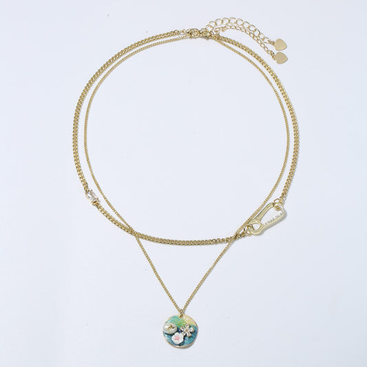 Jardin Monet Pearl Necklace Pendant