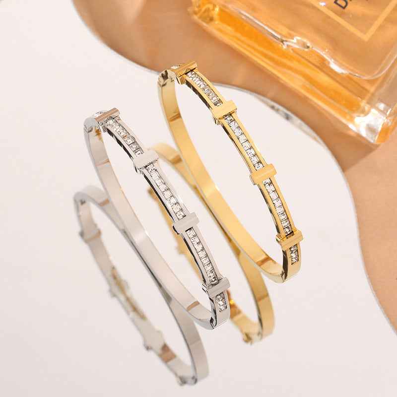 Layered Geometric Bracelet for Modern Elegance - Vizimy