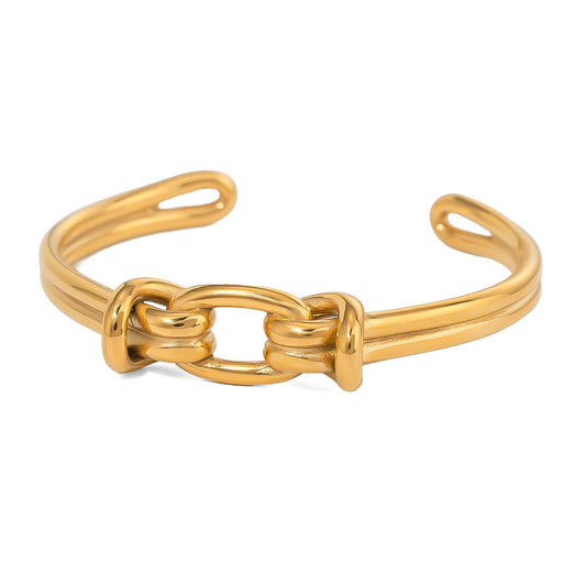 Luce Gold Knot Bangle