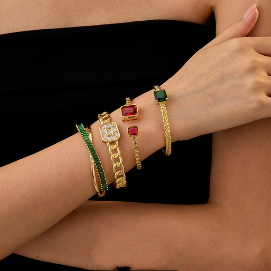 Elegant Women's Jewelry with Gemstone Accents