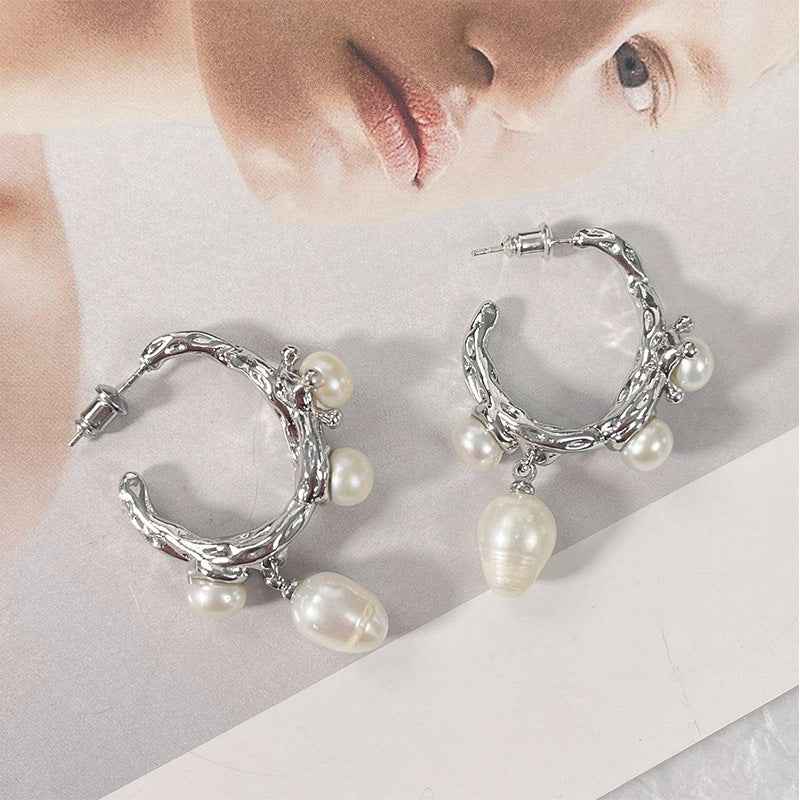 Natural Baroque Pearl Earrings - Elegant Handmade Jewelry - Vizimy