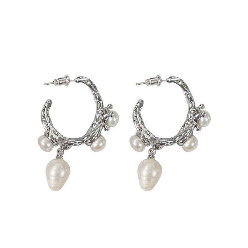 Natural Baroque Pearl Earrings - Elegant Handmade Jewelry - Vizimy