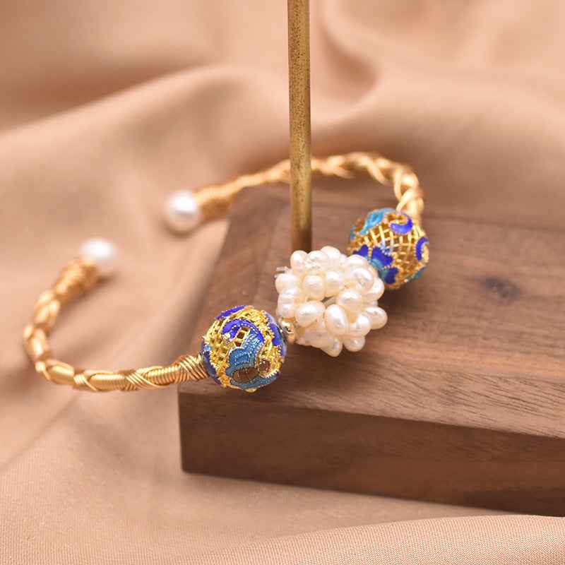 Natural Pearl Bracelet Adjustable for Elegant Style - Vizimy