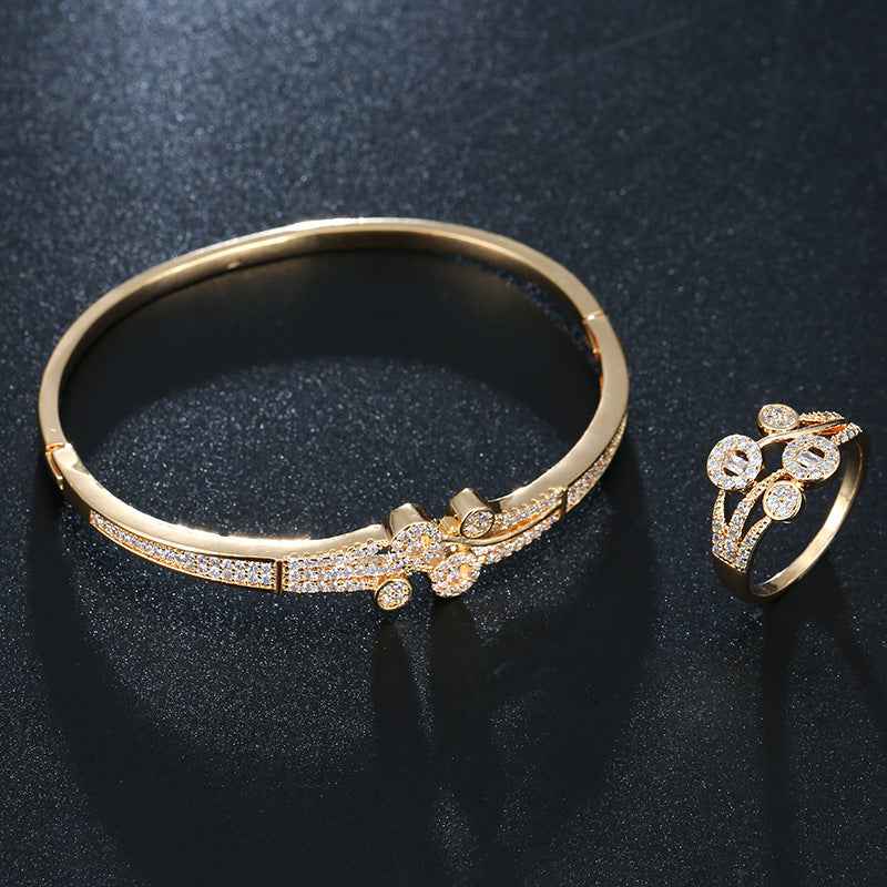 Zircon Open Buckle Bracelet for Elegant Accessories - Vizimy
