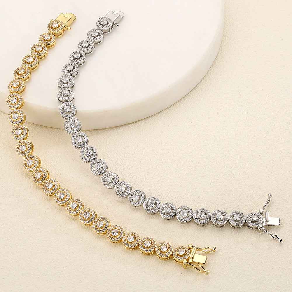 Knotted Adjustable Ring for Light Luxury Zircon Bracelet Style and Comfort - Vizimy