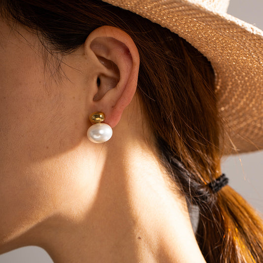 Pearl Stud Earrings