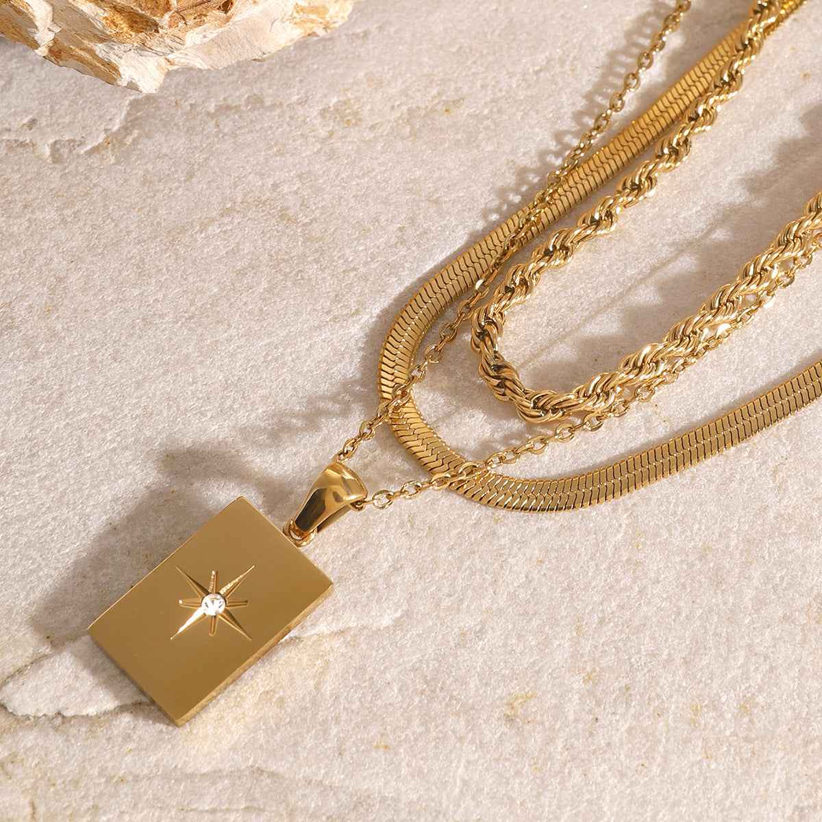 Raphaela Layered Gold Necklace - Vizimy