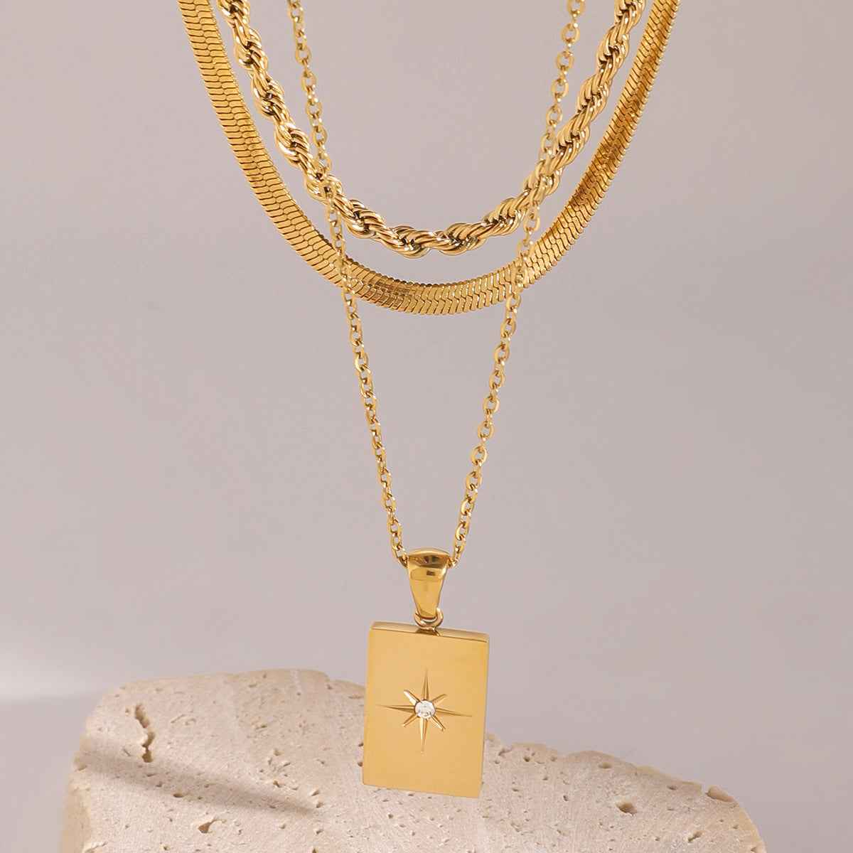 Raphaela Layered Gold Necklace - Vizimy