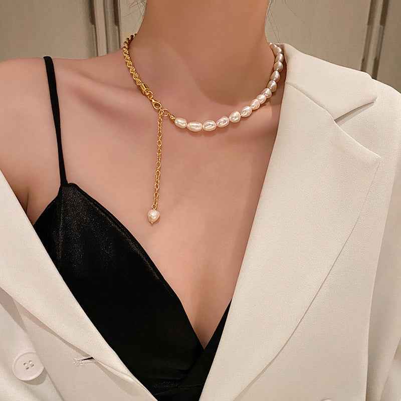 Retro Baroque Pearl Necklace - Timeless Elegance for Every Occasion - Vizimy