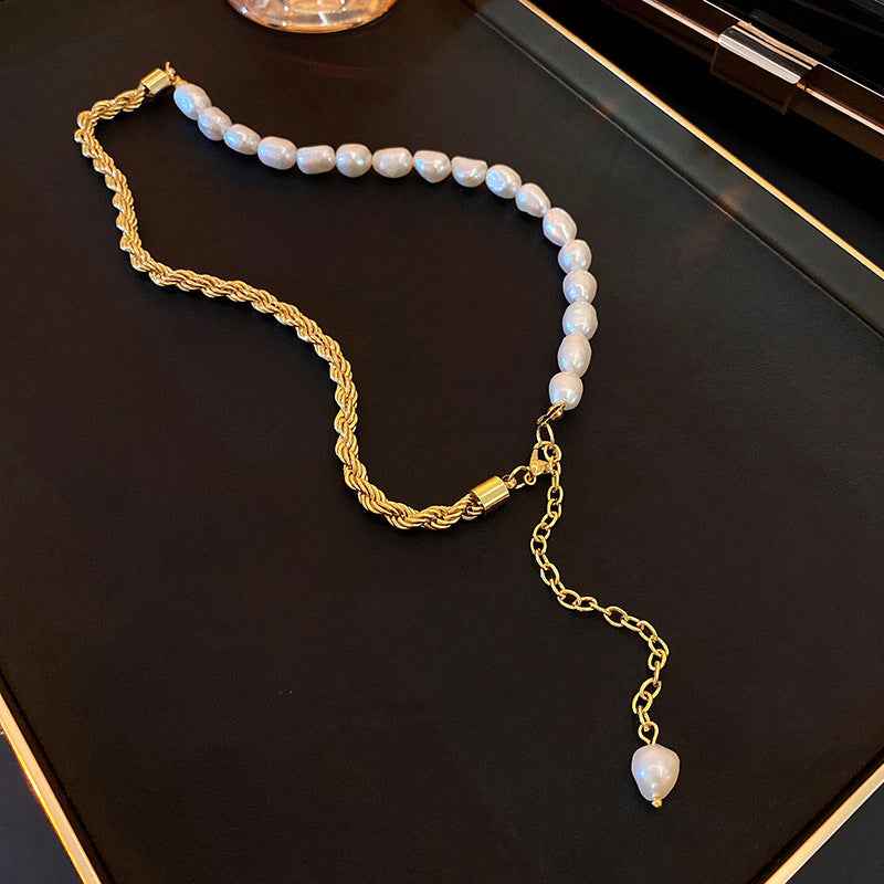 Retro Baroque Pearl Necklace - Timeless Elegance for Every Occasion - Vizimy