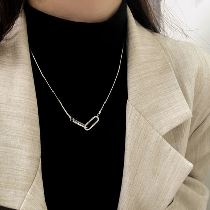 S925 sterling silver niche design necklace