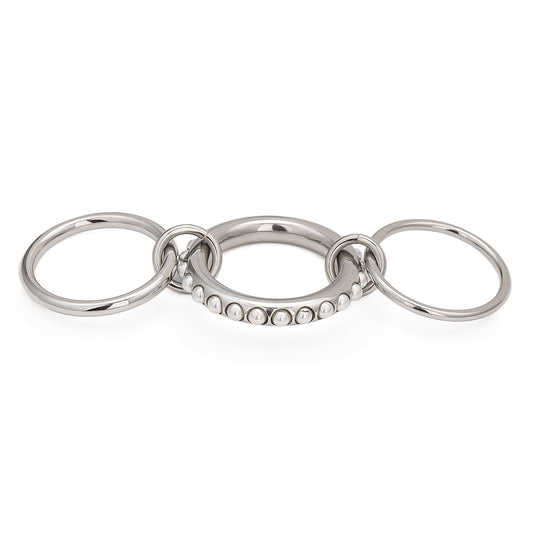 Stacked Freshwater Pearl Ring