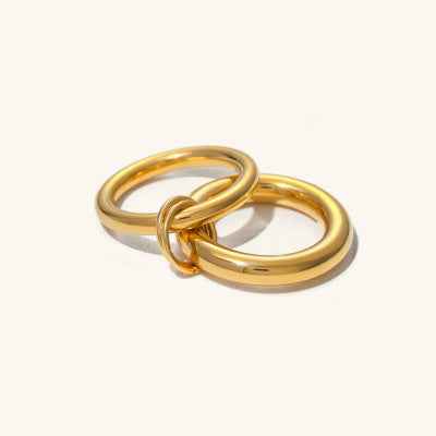 Stacked Freshwater Pearl Ring for Effortless Elegance - Vizimy