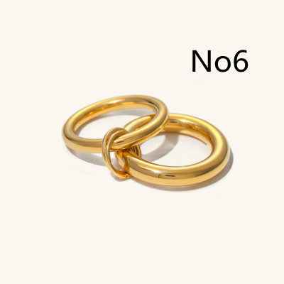 Stacked Freshwater Pearl Ring for Effortless Elegance - Vizimy
