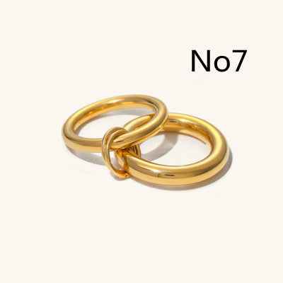 Stacked Freshwater Pearl Ring for Effortless Elegance - Vizimy