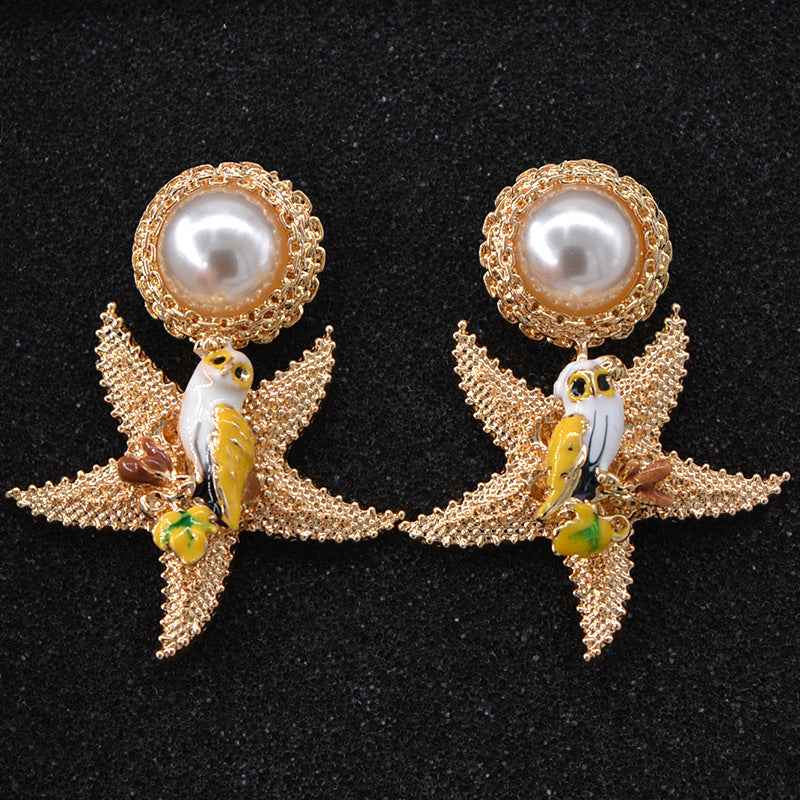 Starfish Pearl Earrings - Ocean-Inspired Elegance for Every Occasion - Vizimy