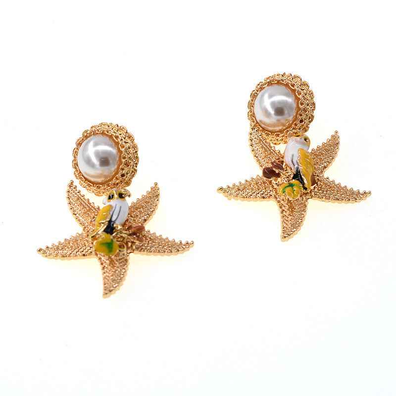 Starfish Pearl Earrings - Ocean-Inspired Elegance for Every Occasion - Vizimy