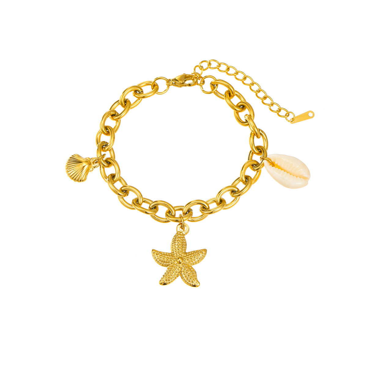 Starfish Shell Conch Bracelet - Beach-Inspired Jewelry for Ocean Lovers - Vizimy