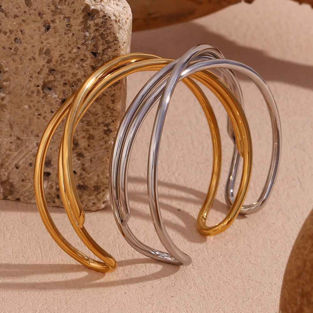 Unique Light Luxury Three-Layer Winding Bracelet for Effortless Elegance - Vizimy
