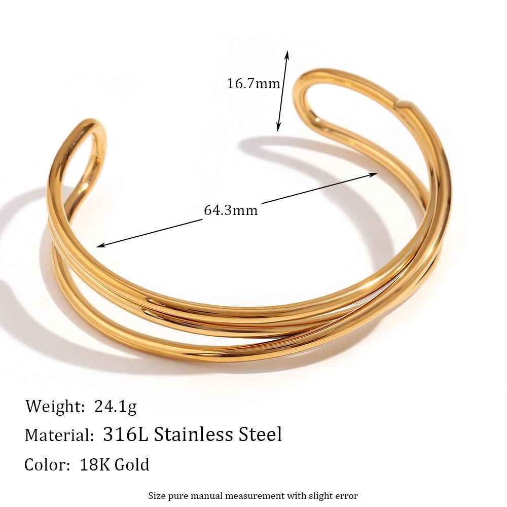 Unique Light Luxury Three-Layer Winding Bracelet for Effortless Elegance - Vizimy